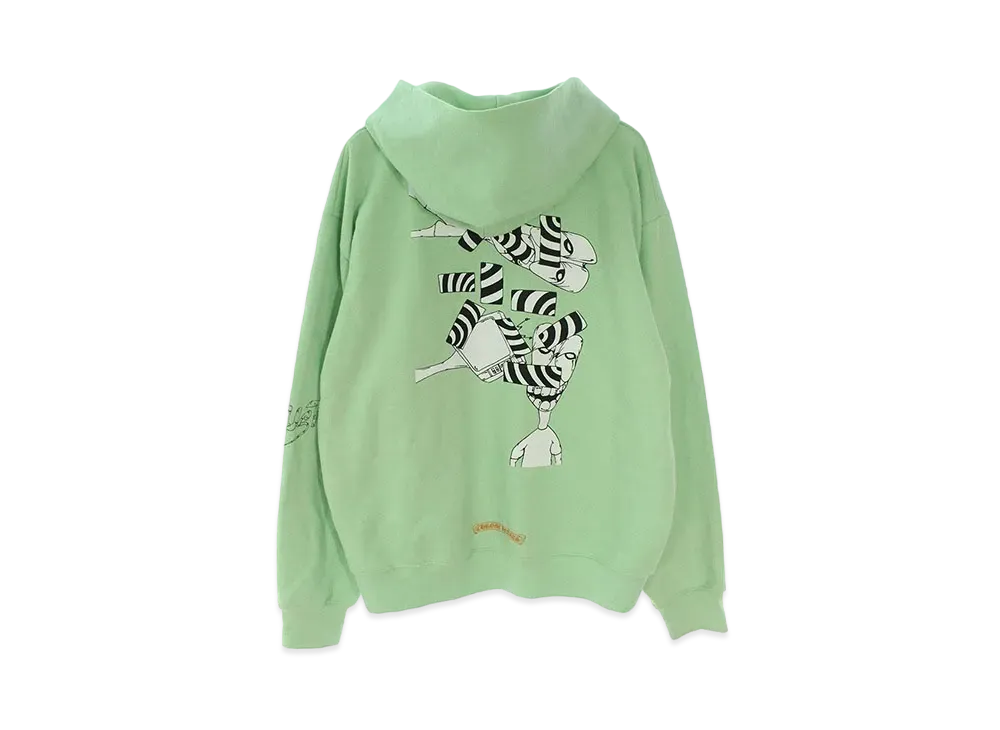 Chrome Hearts PPO Seaform HD PLVR Matty Boy Back Print Pullover Hoodie "Green"