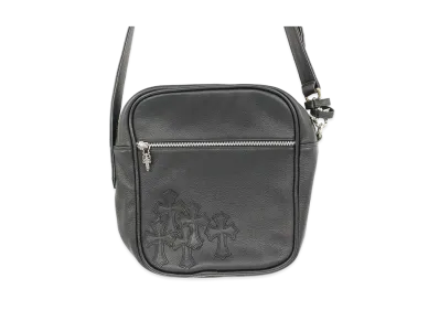 Chrome Hearts Taka Bag Cemetery Cross Patch Leather Shoulder "Black"