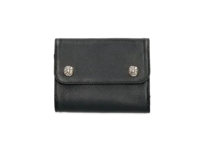 クロムハーツ ウェーブミニ クロスボールボタン レザーウォレット クロムハーツ ウェーブミニ クロスボールボタン レザーウォレット