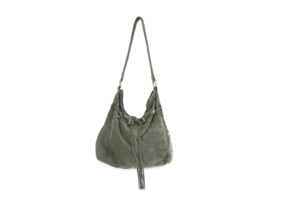 Chrome Hearts Pyramid Studs Segetary Cross Patch Shoulder Bag "Gray"