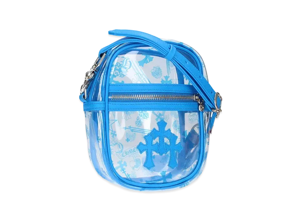 Chrome Hearts Taka Mini PVC Material Cross Patch Shoulder Bag "Blue"