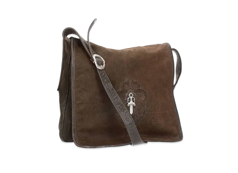 Chrome Hearts Mail Bag Dagger Decorative Leather Shoulder Bag "Brown"
