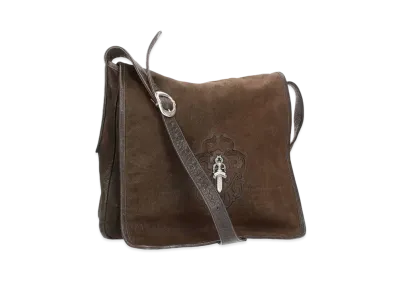 Chrome Hearts Mail Bag Dagger Decorative Leather Shoulder Bag "Brown"