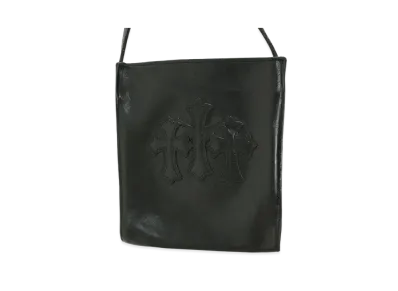 Chrome Hearts Square Pocket 3 Cross Patch Leather Shoulder Bag "Black"