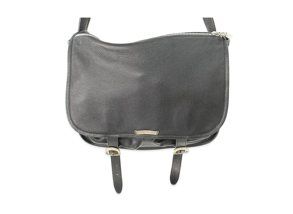 Chrome Hearts Large Gunslinger Strap Leather Shoulder Bag "Black"