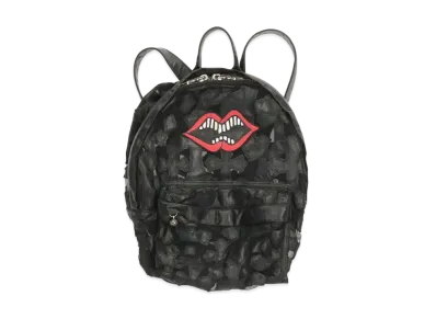 Chrome Hearts PPO Back to School with Cross Patch Mesh Chomper Backpack "Black"
