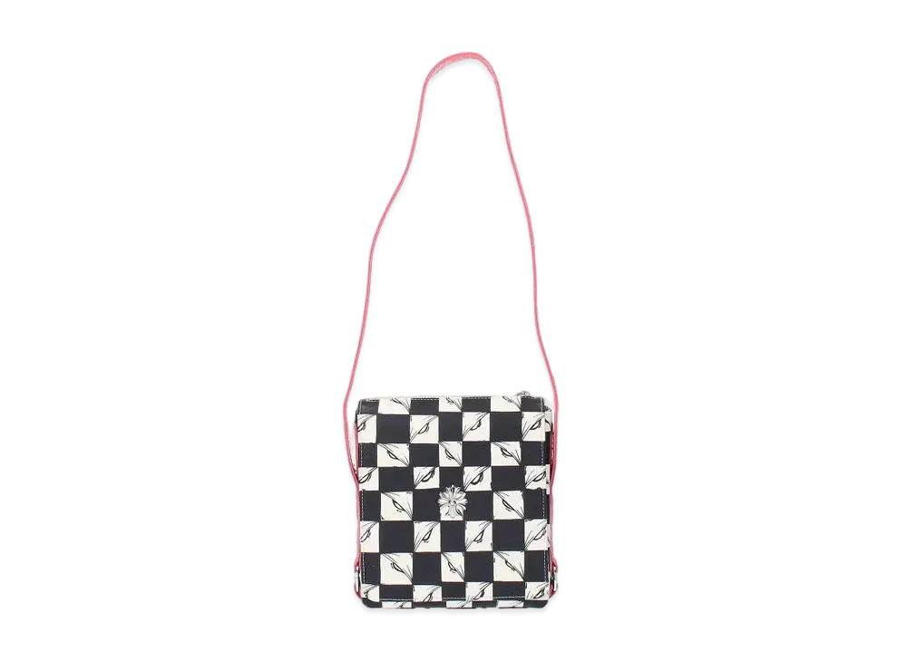 Chrome Hearts Matty Boy PPO 99 Eyes Enamel Slap Shoulder Bag "Black/White/Pink"