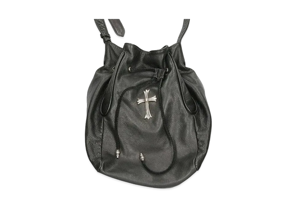 Chrome Hearts Jilian Large Cross Leather Shoulder Bag "Black"