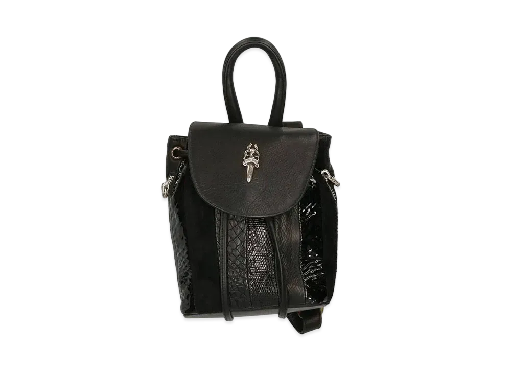 Chrome Hearts Iggy Mini ASRTD Multi Leather Switch Leather Backpack "Black"