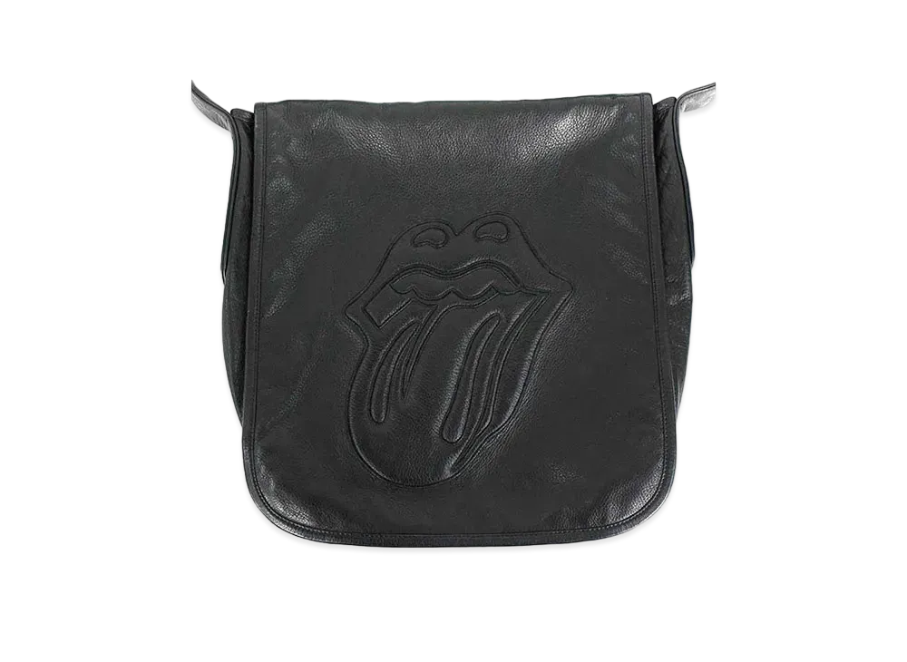 Chrome Hearts Mail Bag Lip and Tongue Leather Patch with Shoulder Bag "Black"