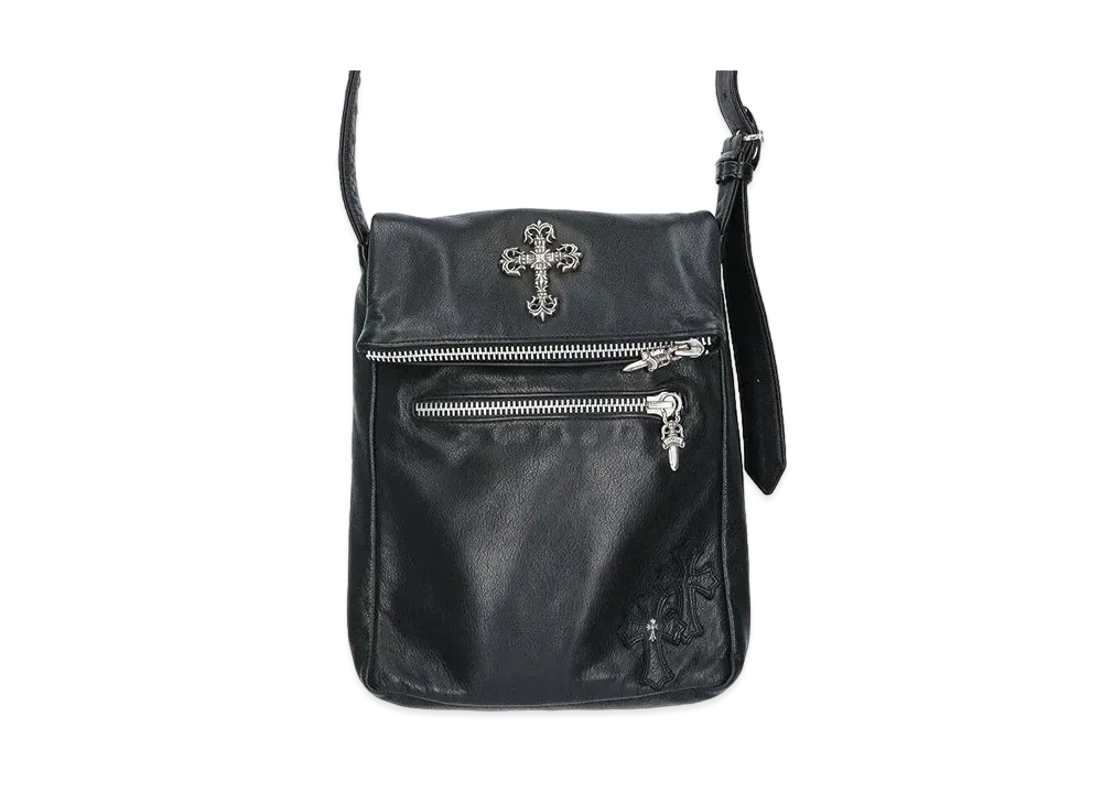 Chrome Hearts Zip Top Shoulder Bag with Philigrey "Black"