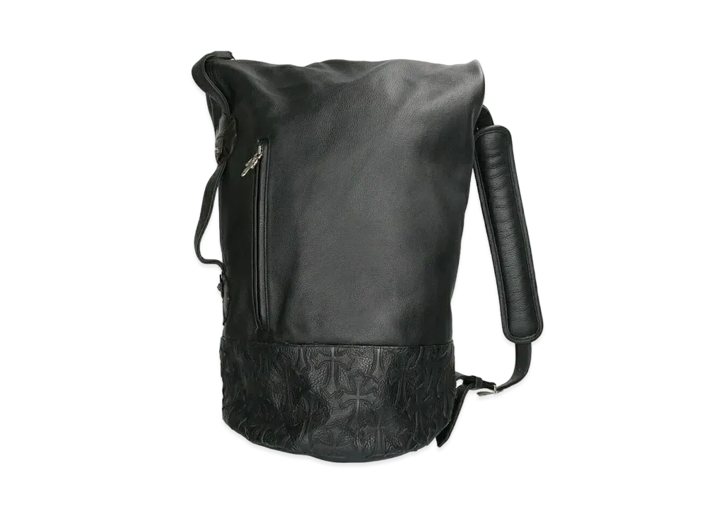 Chrome Hearts Deposition SML Cemetery Cross Patch Daggered Duffel Shoulder Bag "Black"