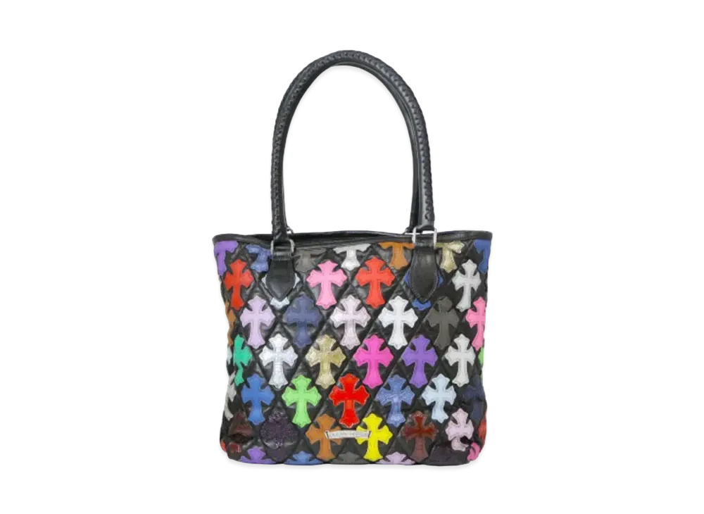 Chrome Hearts Cemetally Cross Patch Tote Bag "Black/Multi Color"