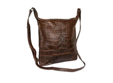 Chrome Hearts Pleasure Seeker Alligator Croco Shoulder Bag "Brown"