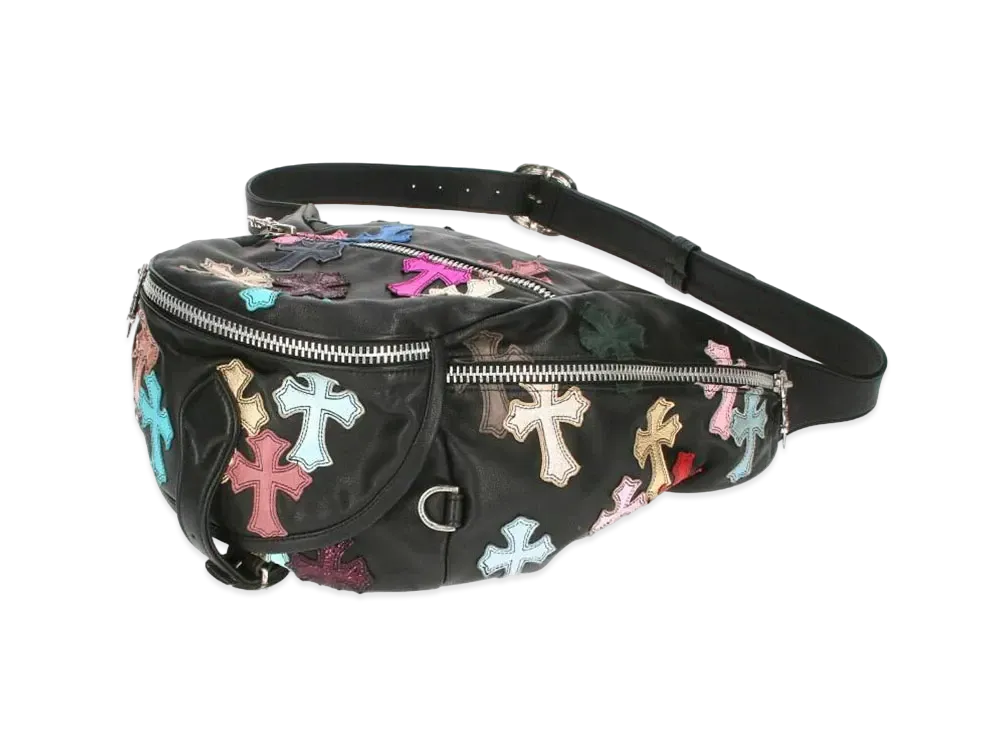 Chrome Hearts Snat Pack XL Gunslinger Belt Leather Waist Bag "Black/Multi Color"