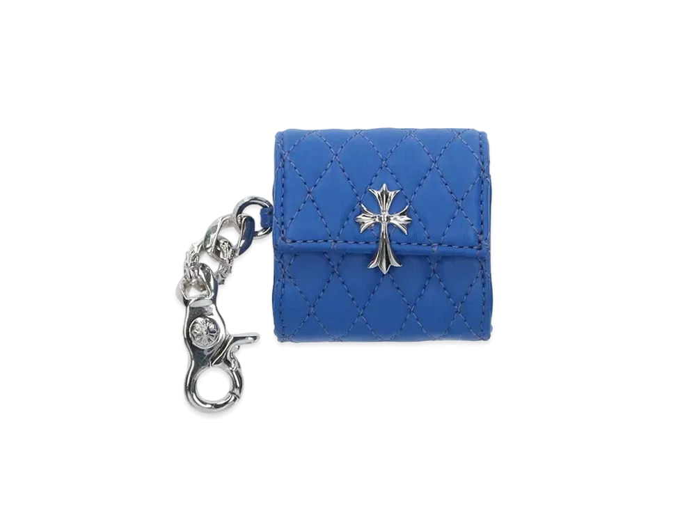 Chrome Hearts Wallet Micro Dinner Purse Fancy Clip AirPods Case "Blue"