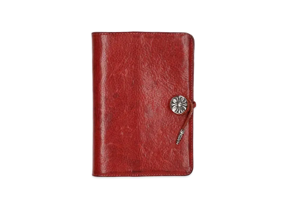 Chrome Hearts MS Cross Ball Leather Notepad "Red"