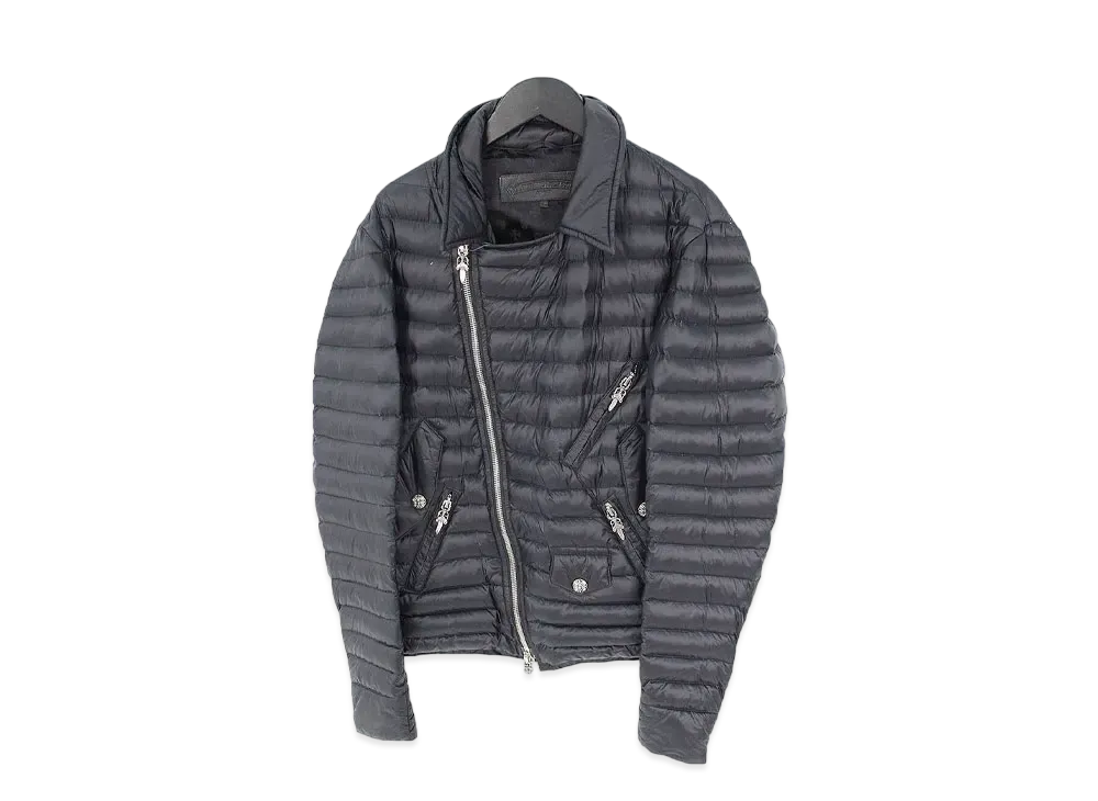 Chrome Hearts Dagger Zip Nylon Riders Down Jacket "Black"