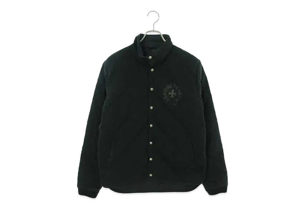 Chrome Hearts Quilting Back Logo Down Jacket "Black"