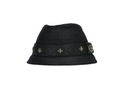 Chrome Hearts Fedora Classic Oval Straw Hat "Black"