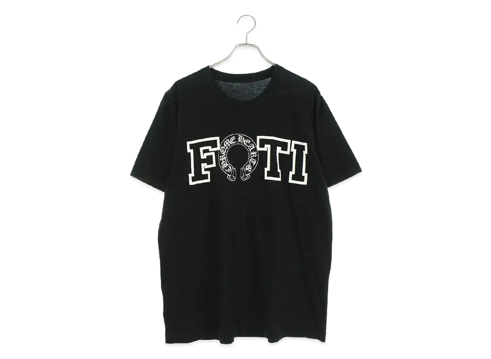 クロムハーツ フォティホースシューバックプリントTシャツ "ブラック"