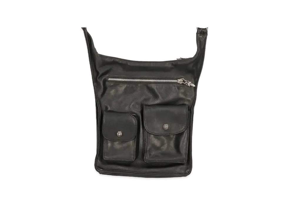 Chrome Hearts F Slinger Leather Shoulder Bag "Black"