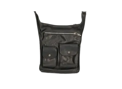 Chrome Hearts F Slinger Leather Shoulder Bag "Black"