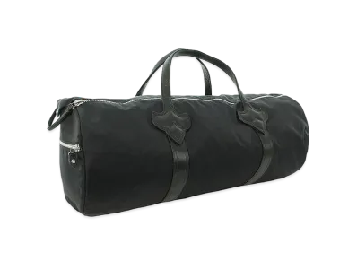 Chrome Hearts Duffle Gym Bag CEME M Cross Patch Leather Boston Bag "Black"