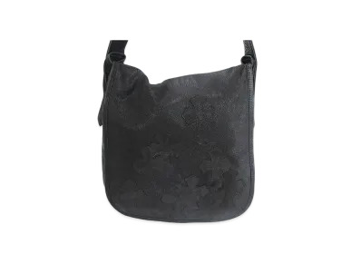 Chrome Hearts Mail Bag W Cemetery Cross Patch Destroy Leather Shoulder Bag "Black"