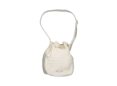 Chrome Hearts Jilian Arigator Leather Shoulder Bag with Large CH Cross "White"