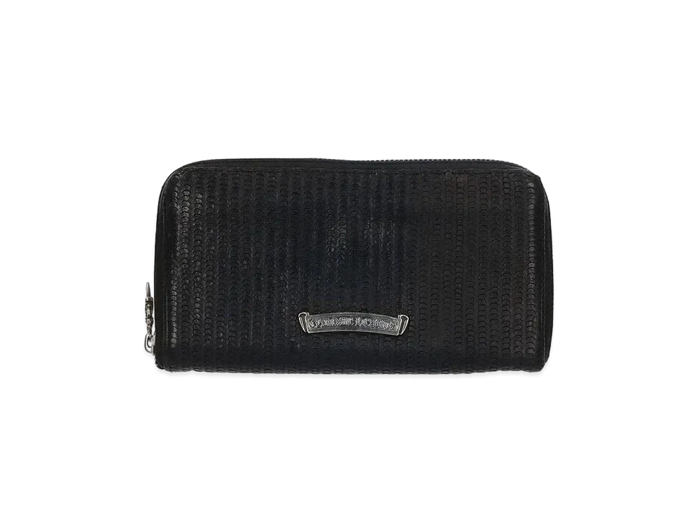 Chrome Hearts REC F Novelty Leather Zip Around Wallet "Black/Pink"
