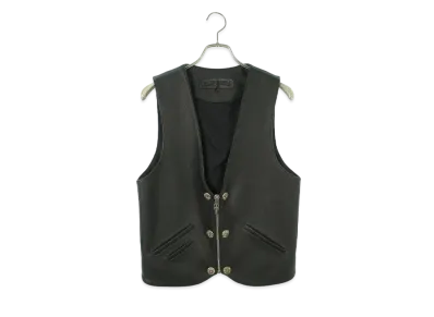 Chrome Hearts 6 Cross Ball Daggerip Vest "Black"