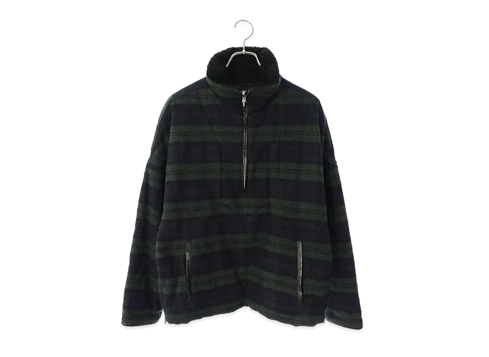 Chrome Hearts U Dawn Patrol PLD VJ Check Pattern Mouton Jacket "Green"