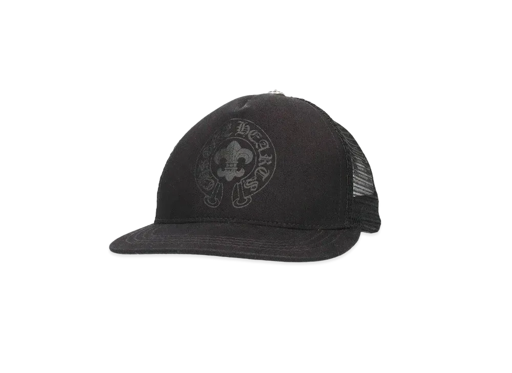 クロムハーツ トラッカーキャップ BSフレアプリント クロスボール付き メッシュキャップ "ブラック"