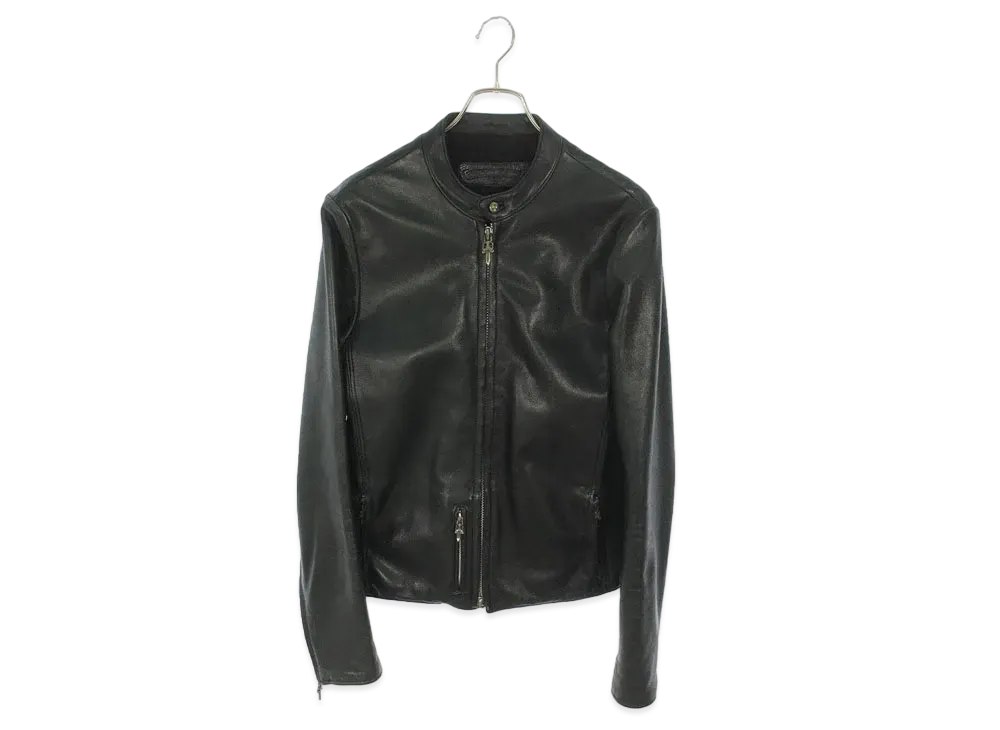 クロムハーツ ストレート裏地カシミアスタンドカラー シングル