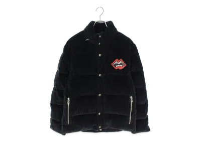 Chrome Hearts PPO Matty Boy Stiff Chomper Cross Ball Button Corduroy Down Jacket "Black"