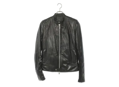 Chrome Hearts New Racer Dagger Zip Single Riders Jacket "Black"