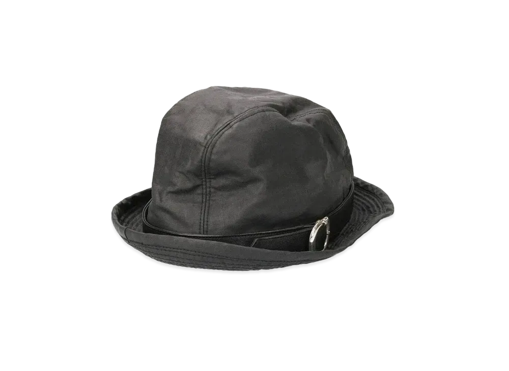 Chrome Hearts Fedra Gunslinger Belt Rinen Coating Straw Hat "Black"