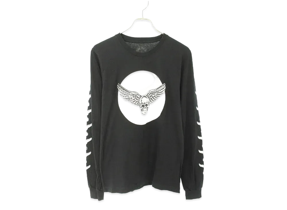 Chrome Hearts CH L/S /3 Foti Mahalia Print L/S Cut Saw "Black"