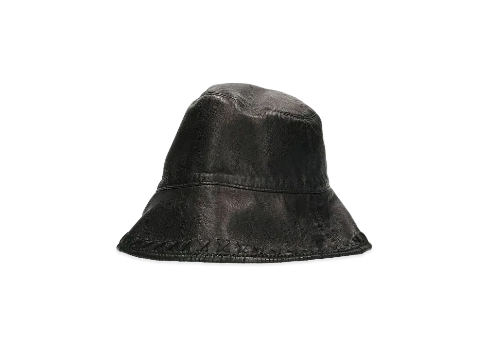 Chrome Hearts Reversible Leather Backet Hat "Black"