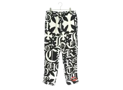Chrome Hearts PPO THE 69 Chomper Silk Long Pants "White/Black"
