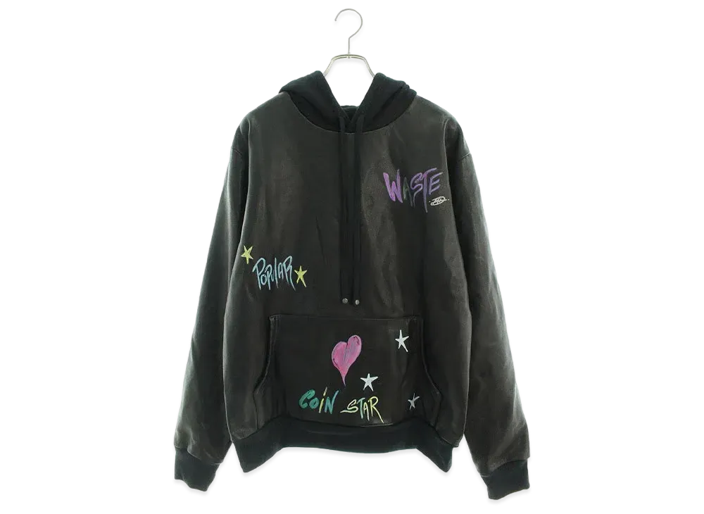 Chrome Hearts PPO Matty Boy Leather hoodie "Black"