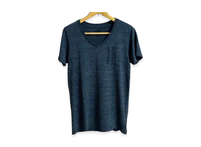 Chrome Hearts Logo Print V Neck T-Shirt "Dark Gray"