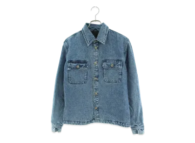 Chrome Hearts Work Dog Cross Ball Denim L/S Shirt "Indigo"