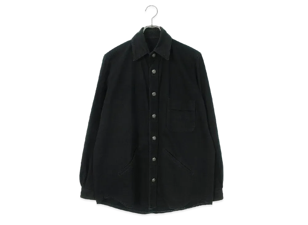 Chrome Hearts Back Cross Patch Coverall Denim L/S Shirt "Black"