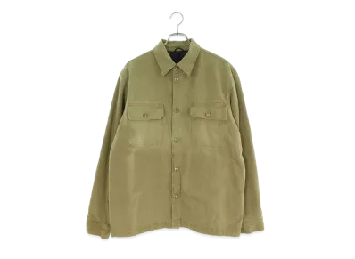 Chrome Hearts Work Dog Herringbone Filling Check L/S Shirt "Khaki"