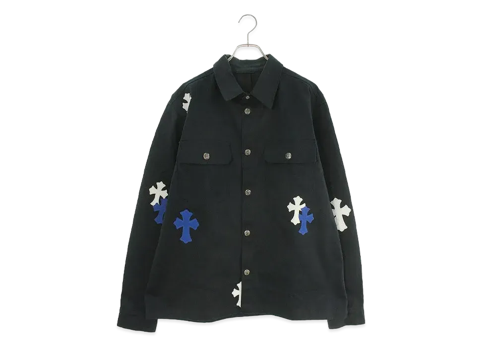 クロムハーツ ワークドッグ クロスパッチ付き デニム ロングスリーブ