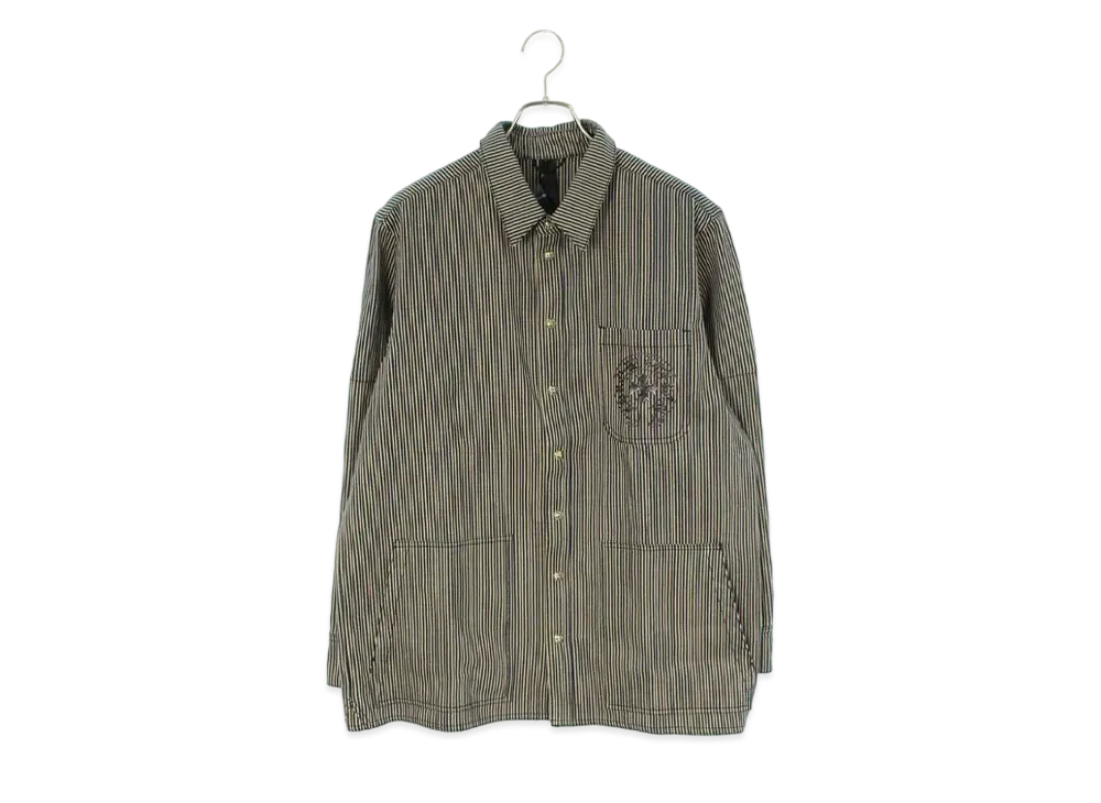 Chrome Hearts Last Stripe Denim L/S Shirt "Navy"