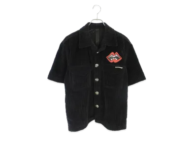 Chrome Hearts PPO U THE 69 Matty Boy Corduroy S/S Shirt "Black/Silver"