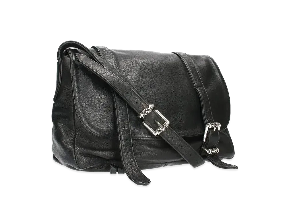 Chrome Hearts G BENSIMONE Leather Roller Shoulder Bag "Black"